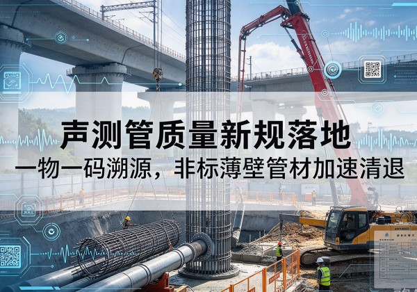 七里河声测管质量新规落地，一物一码溯源，非标薄壁管材加速清退